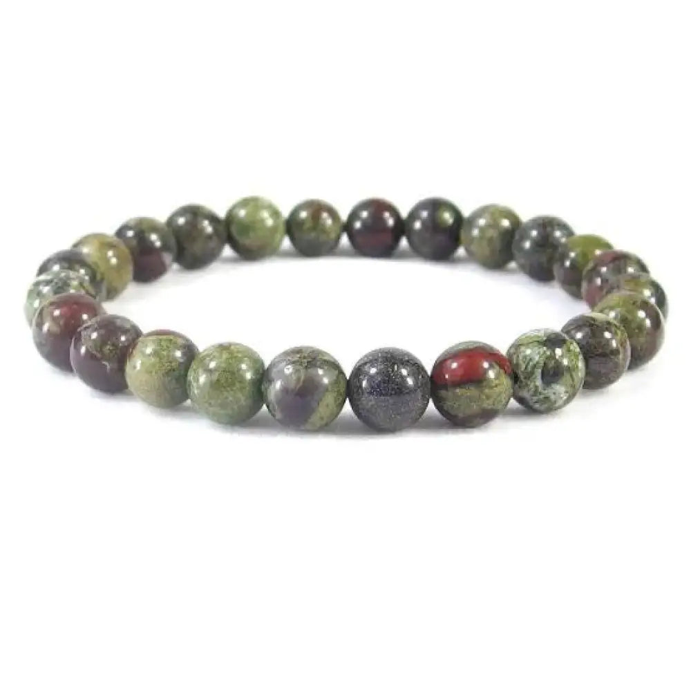 Dragons Blood Jasper Bead Bracelet 8mm tumble