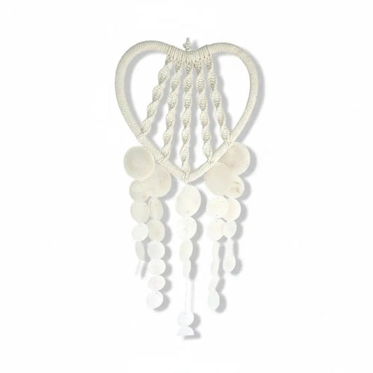 Dreamcatcher Macrame Heart Shell Boho Decor
