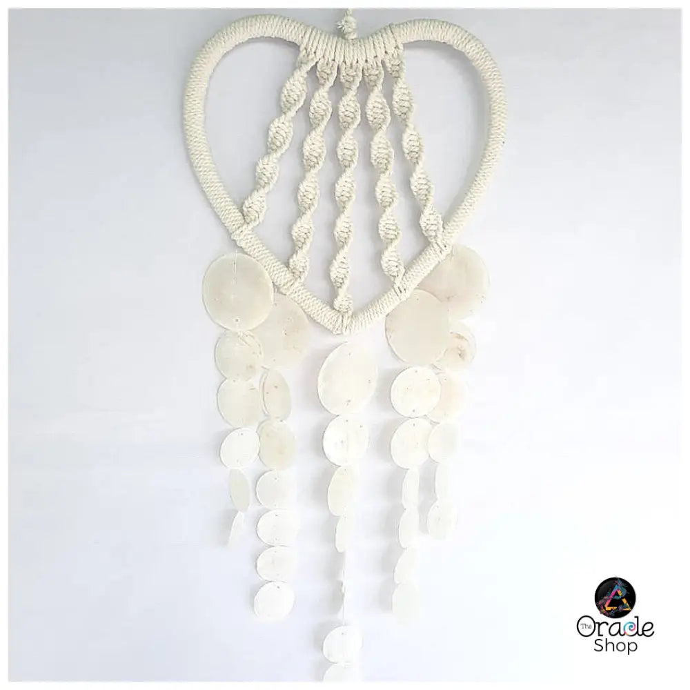 Dreamcatcher Macrame Heart Shell Boho Decor