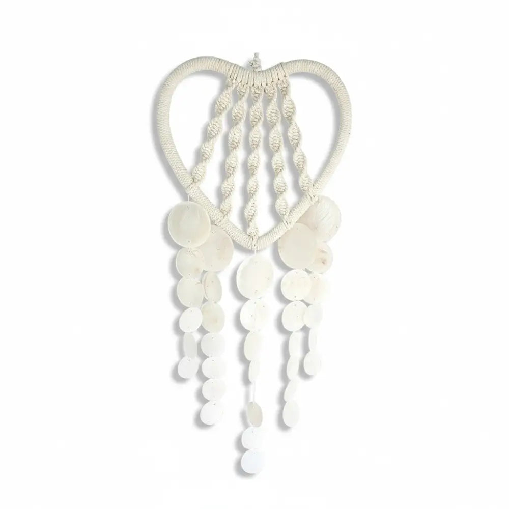 Dreamcatcher Macrame Heart Shell Boho Decor