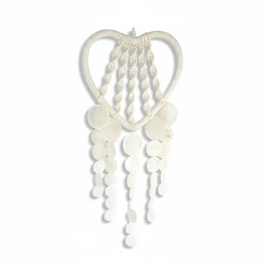 Dreamcatcher Macrame Heart Shell Boho Decor