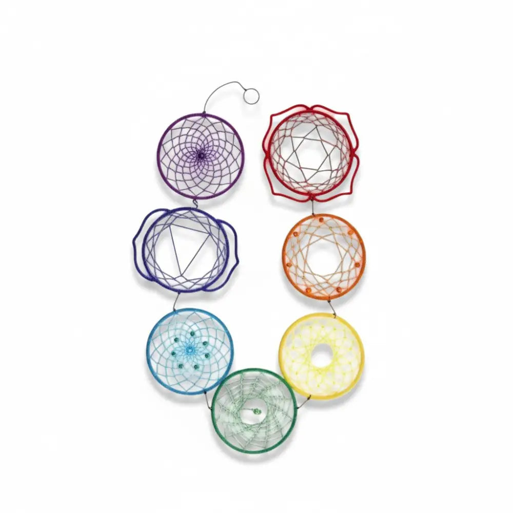 Dreamcatcher Rainbow Chakra 7 Rings Dreamcatchers