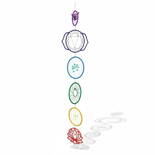 Dreamcatcher Rainbow Chakra 7 Rings Dreamcatchers