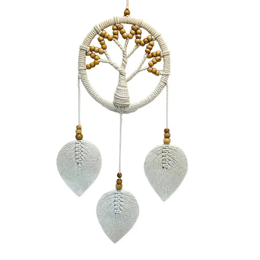 DreamCatcher Tree Of Life Leaf Macrame Boho Decor