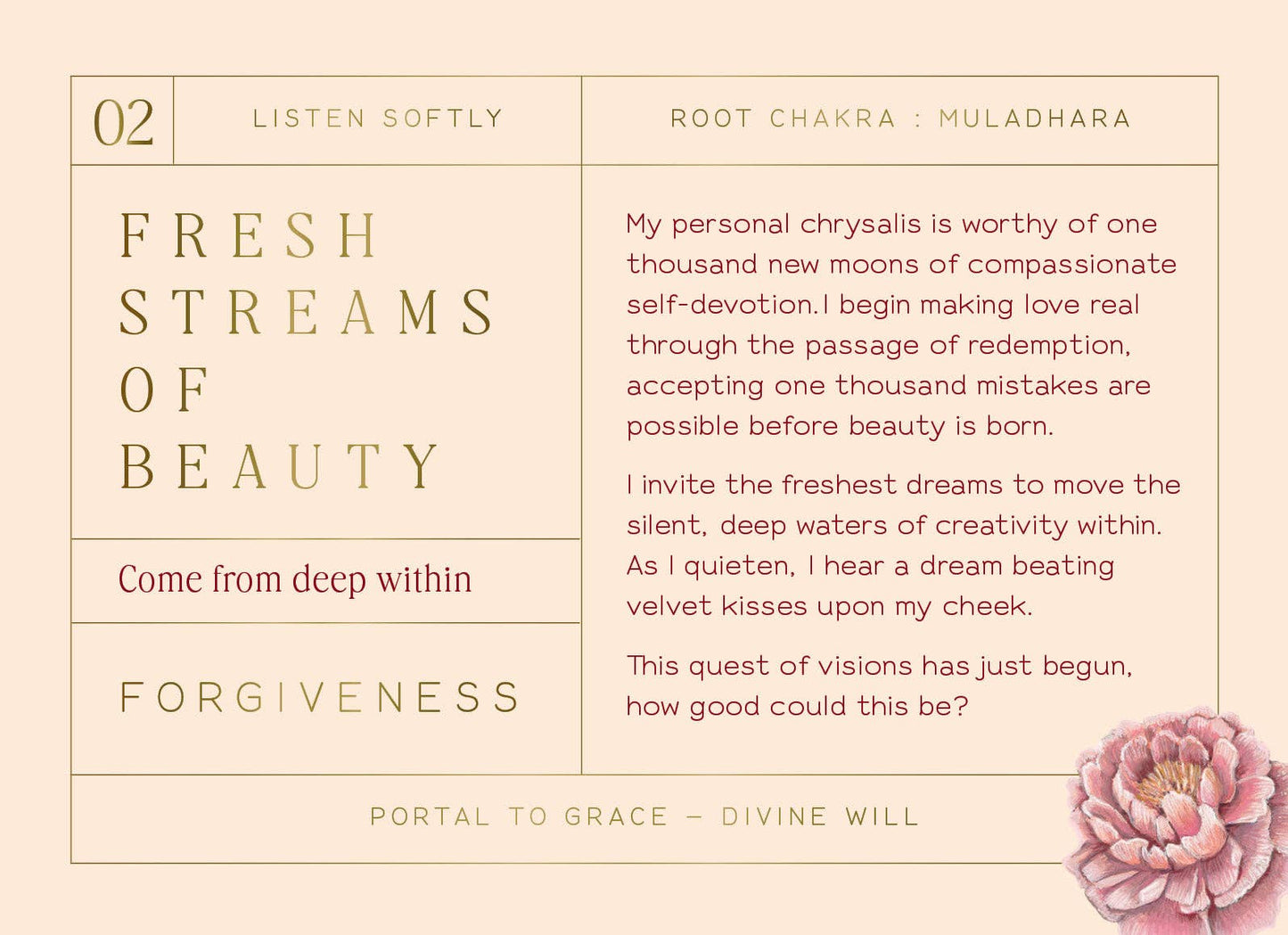 The Unfurling Goddess Inspiration Cards