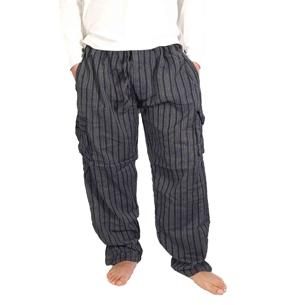 Tibetan Striped Cargo Trouser Pants