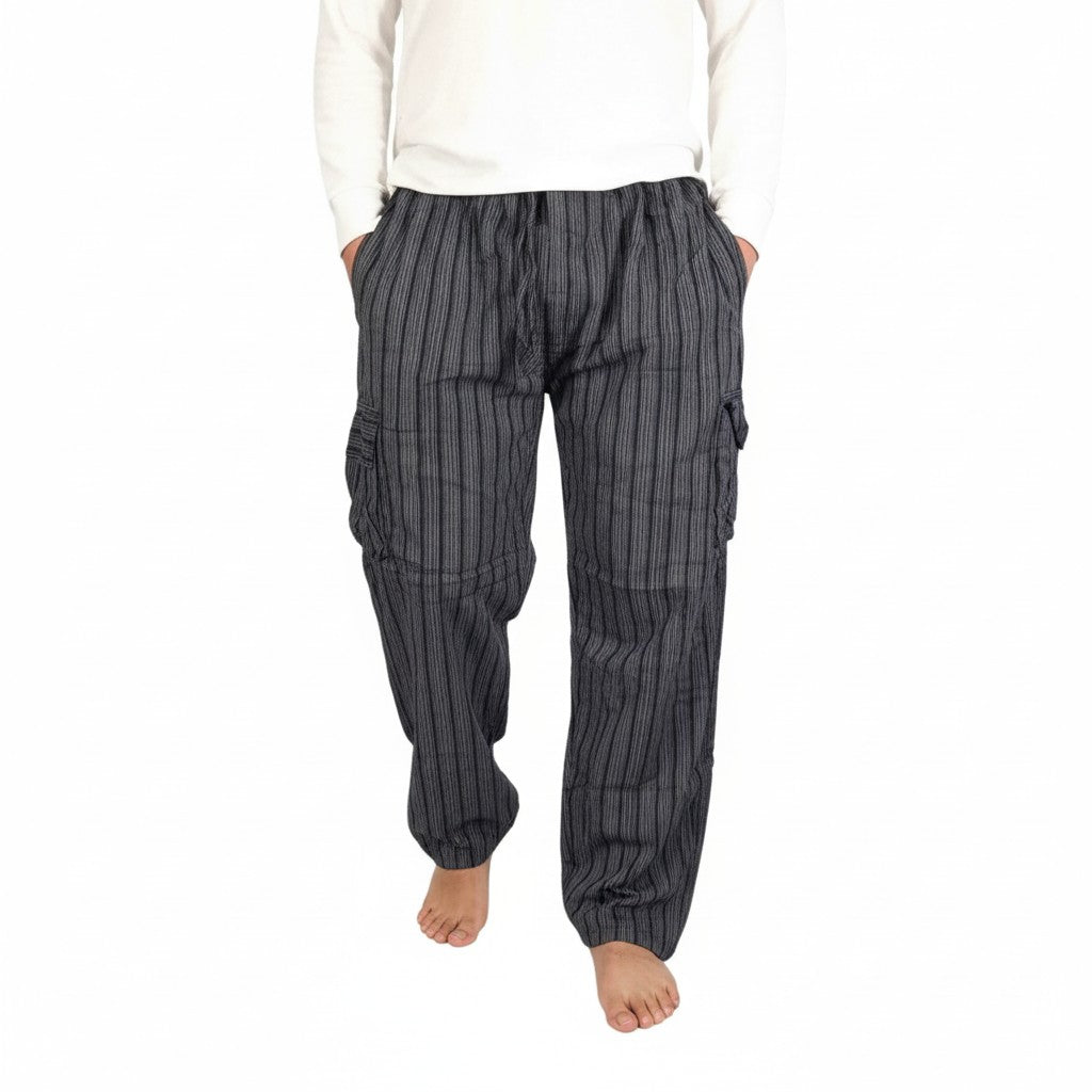 Tibetan Striped Cargo Trouser Pants
