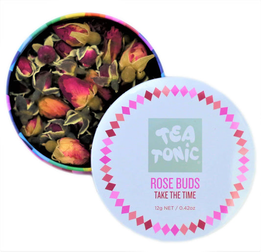 Whole Rosebuds  Loose Leaf Travel Tin