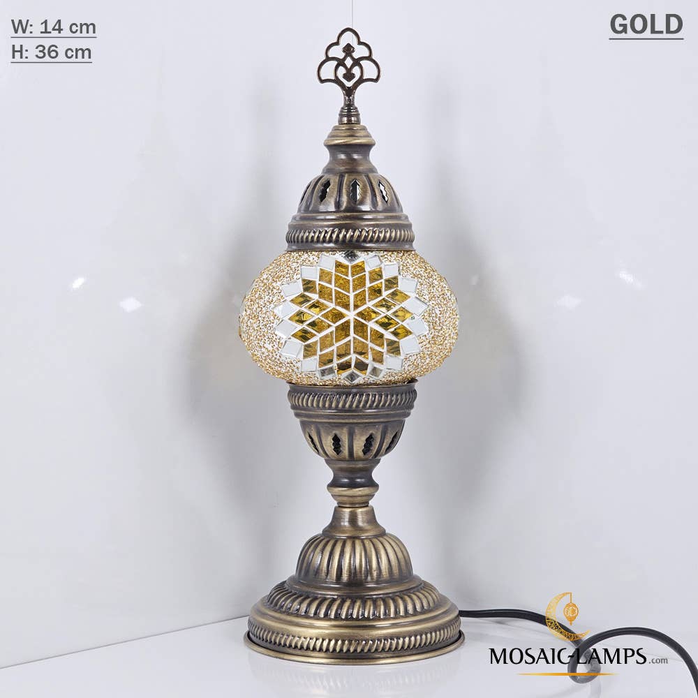Turkish Mosaic Lamp - Medium Blue 1