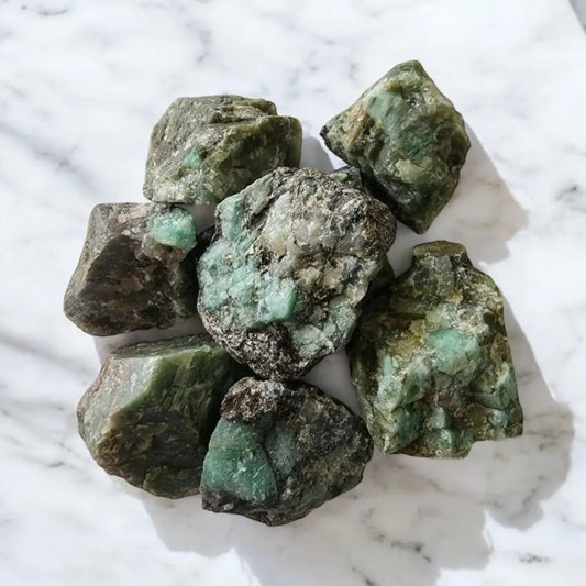 Emerald Green Roughs Crystal Rough