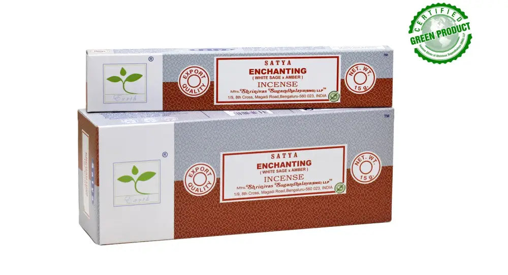Enchanting Satya Incense White Sage & Amber incence