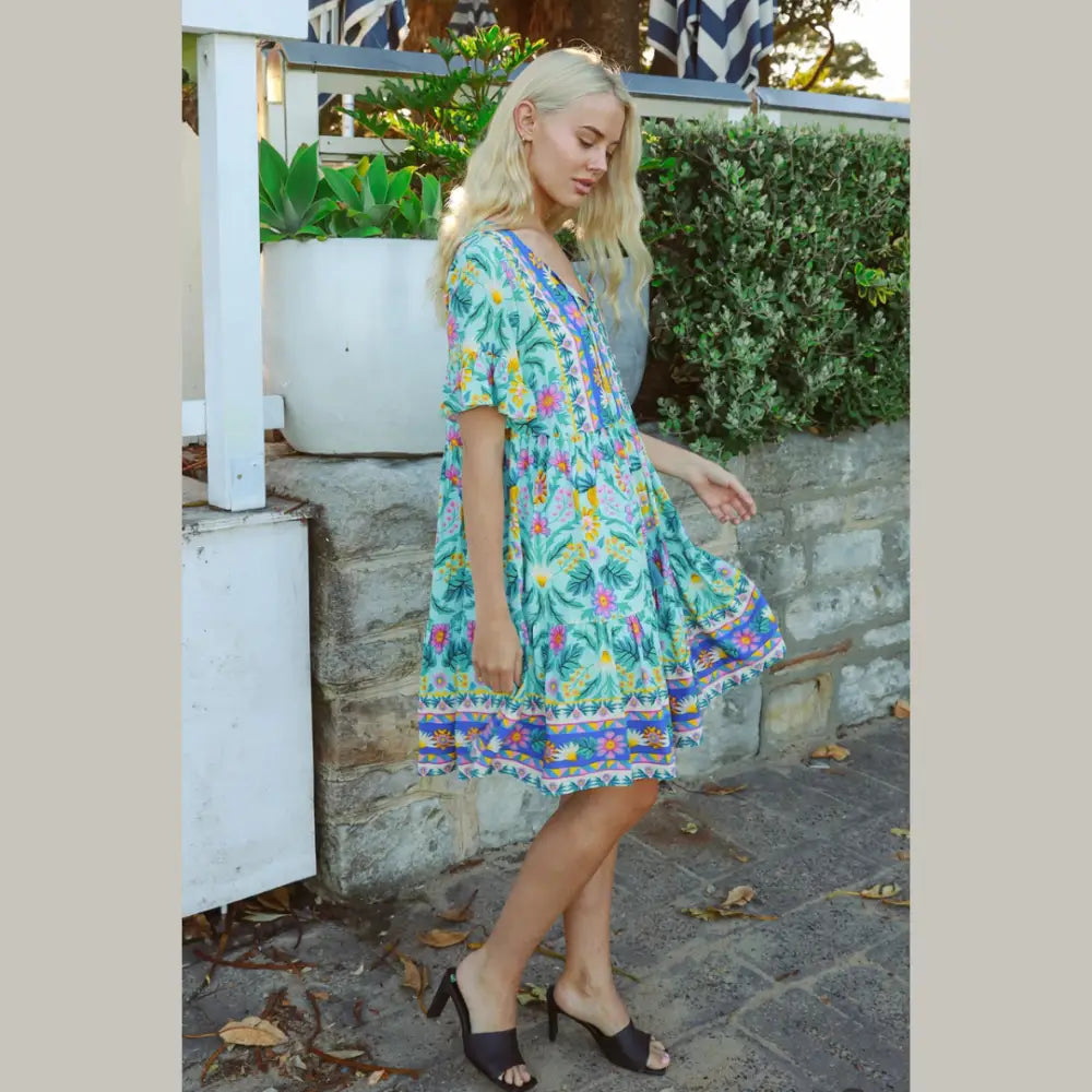Ensley Mini Bohemian Dress 14 Dresses