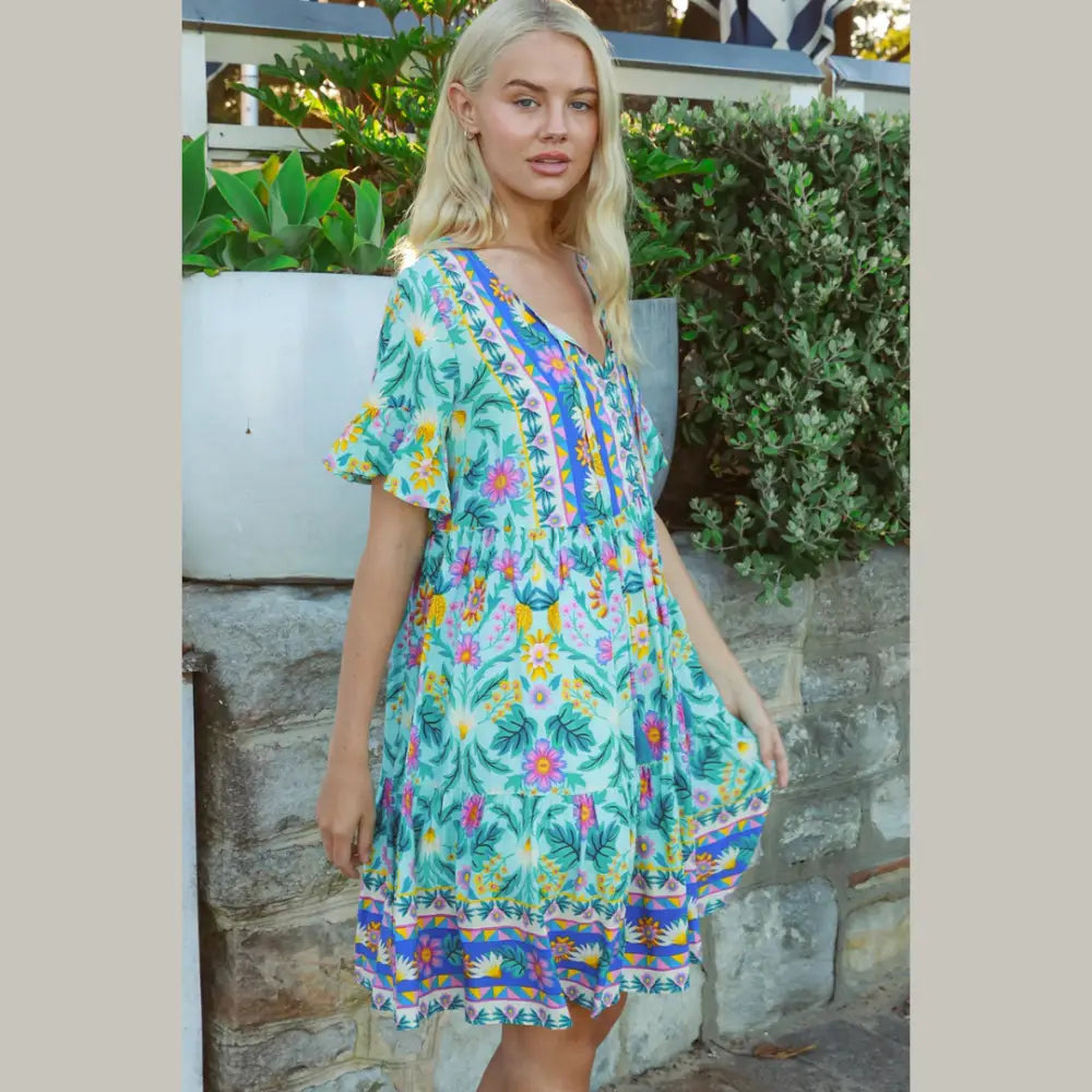Ensley Mini Bohemian Dress 8 Dresses