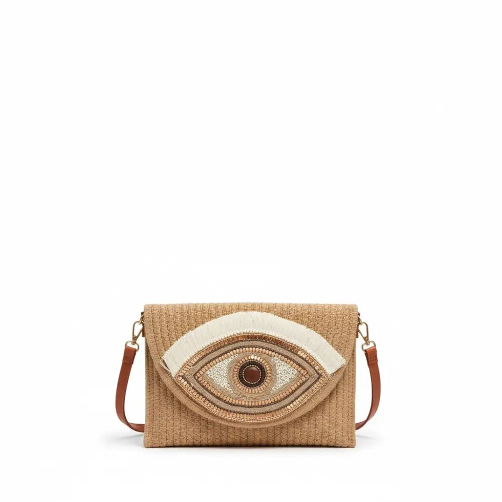 Evil Eye Straw Bag Bag