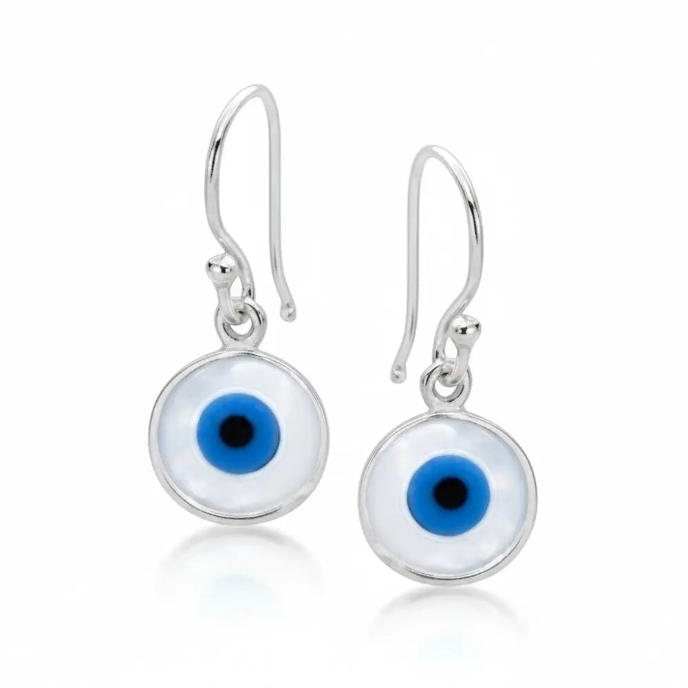Eye of Horus Earrings in Silver Evil eye Earrings