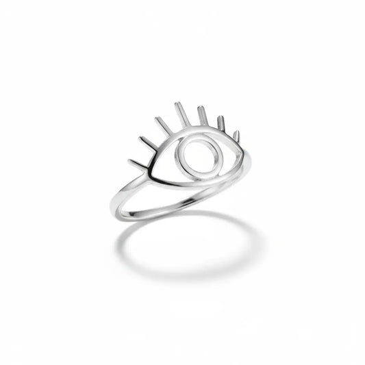 Eye of Horus Ring in Silver Rings