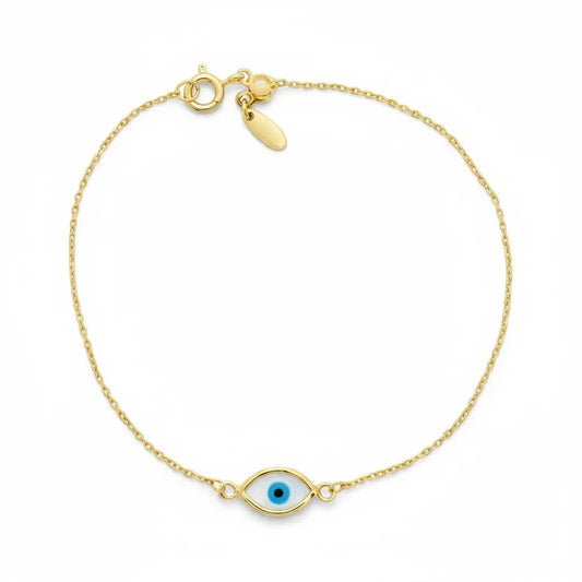 Eye of Horus Yellow Gold Plated Bracelet Earrings