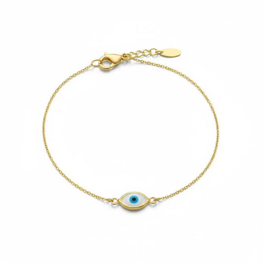 Eye of Horus Yellow Gold Plated Bracelet Earrings