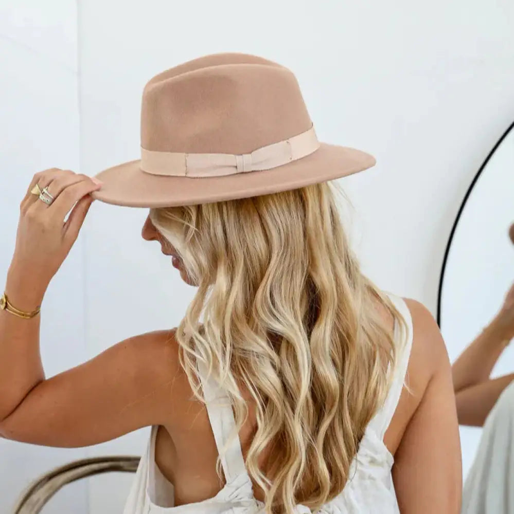 French Grosgrain Wool Hat hat