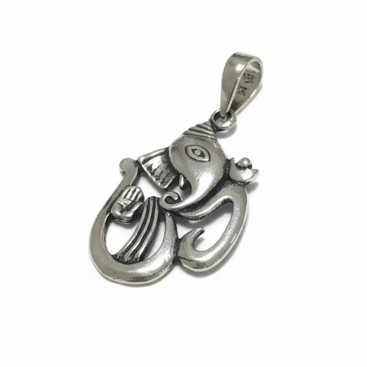 Ganesha Silver Pendant 30mm Pendant