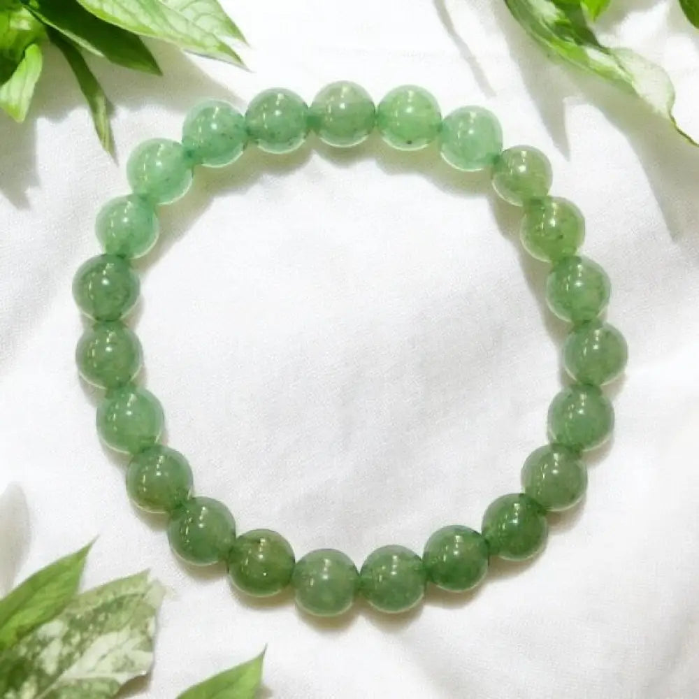 Green Aventurine Crystal Bead Bracelet 8mm bead bracelet