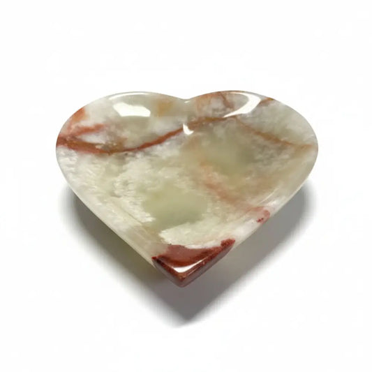 Green Onyx Heart Crystal Bowls crystal heart bowl