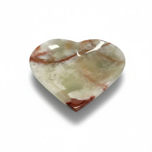 Green Onyx Heart Crystal Bowls crystal heart bowl