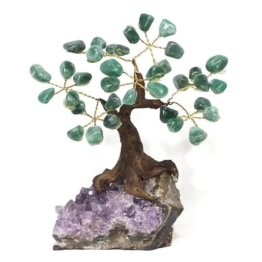 GREEN QUARTZ Bonsai Tree 14 Crystal Tree