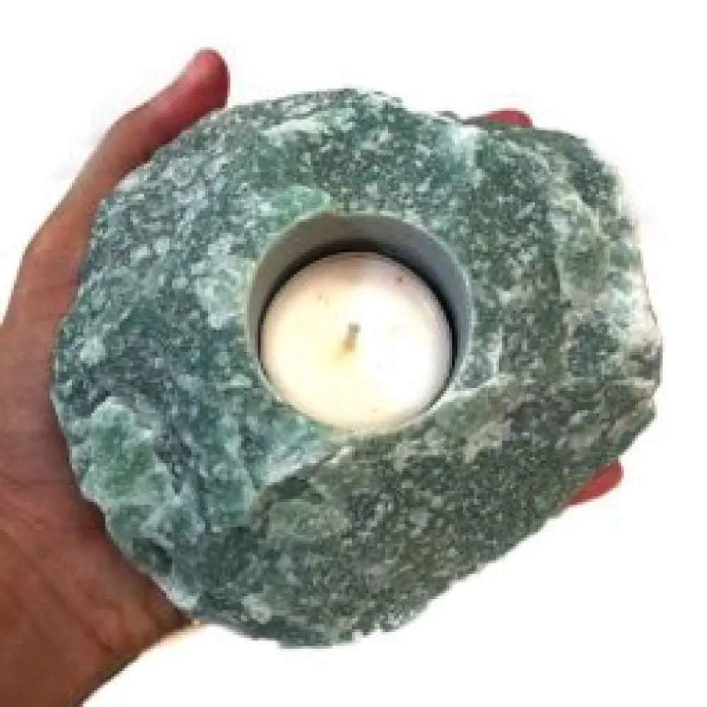 Green Quartz Tealight Candle Holders tealight Holder