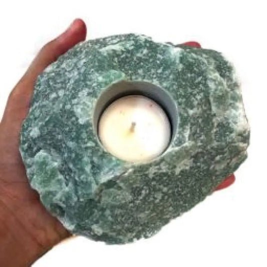 Green Quartz Tealight Candle Holders tealight Holder