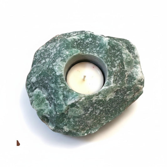 Green Quartz Tealight Candle Holders