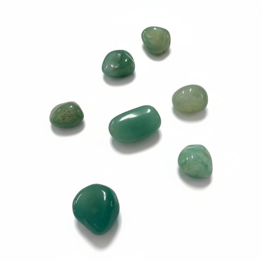 Green Agate Tumble ~ Inner Harmony & Business Growth
