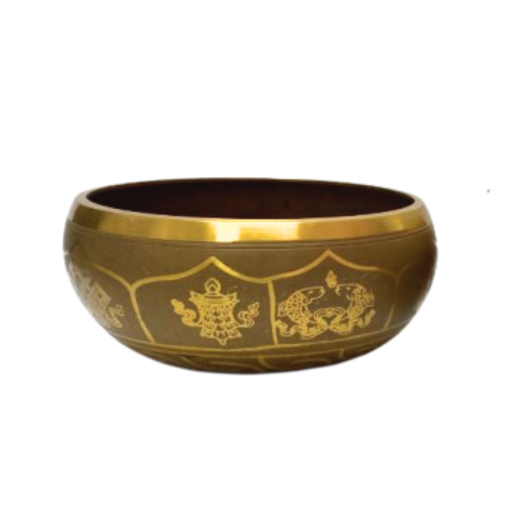 Singing Bowl - Etched OM MANI