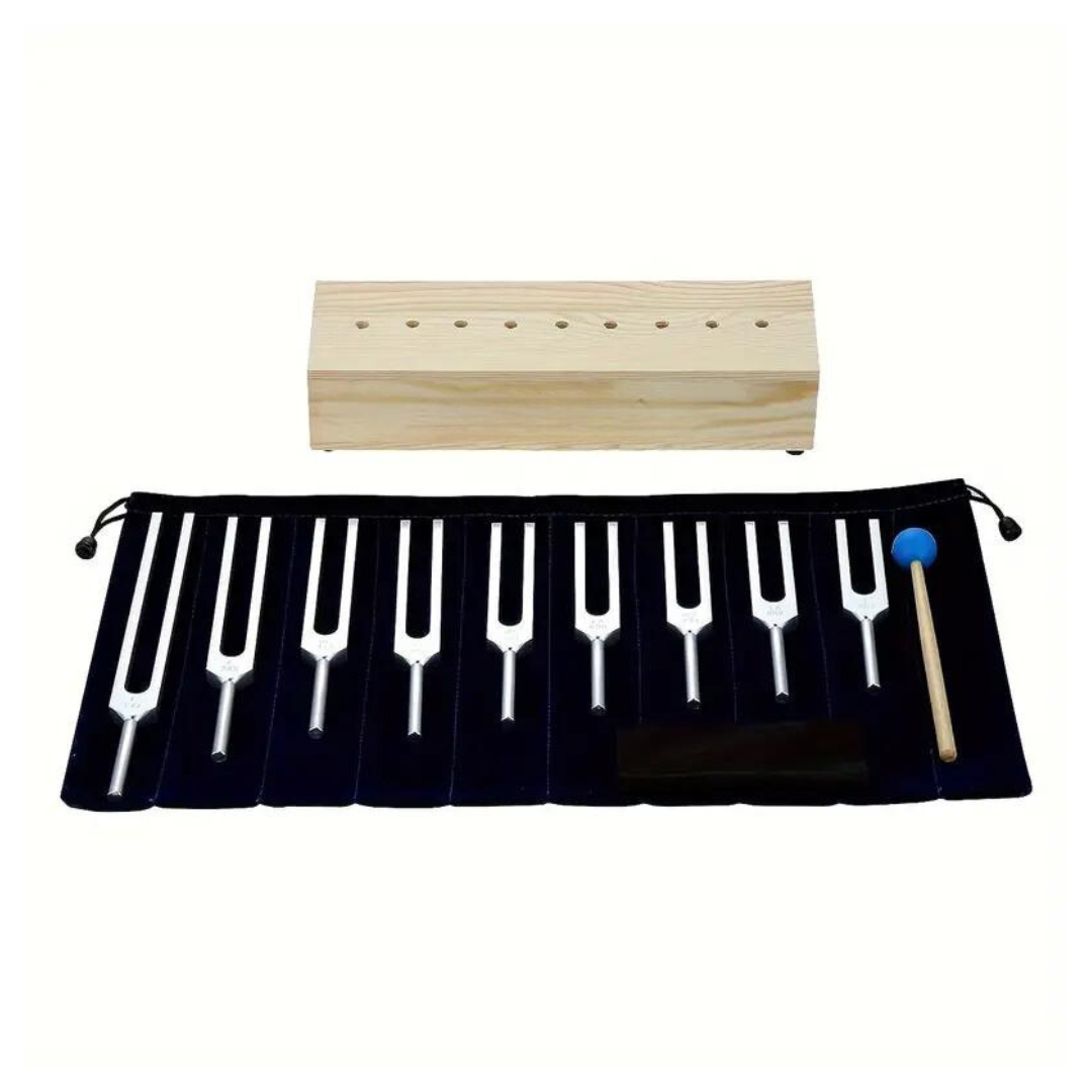 Solfeggio Tuning Healing Alloy Fork Set