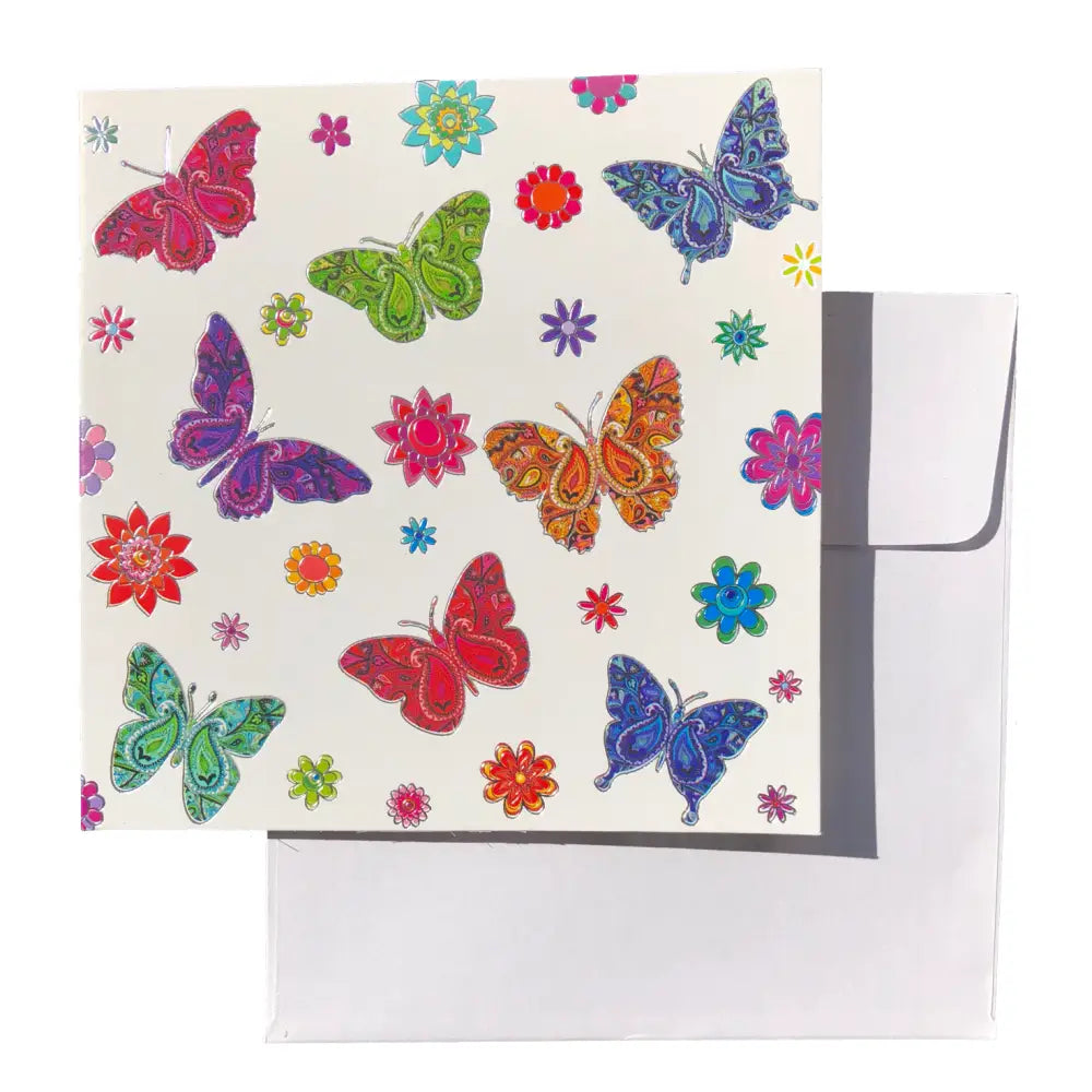 Greeting Cards PAISLEY BUTTERFLIES greeting cards