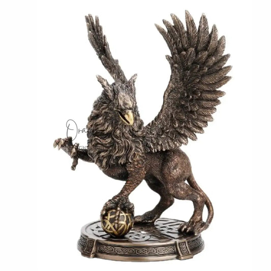 Griffin Guardian and Protector of Treasures Bronze Statue Sculptures & Statues