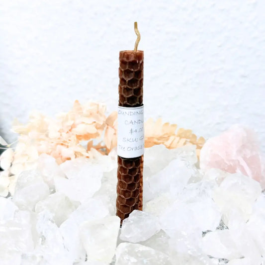 GROUNDING Spell Candle Bees Wax