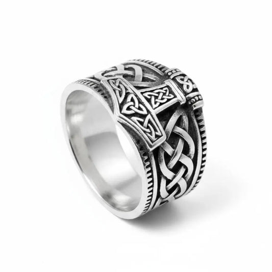 Hammer of Thor Ring in Silver Rings