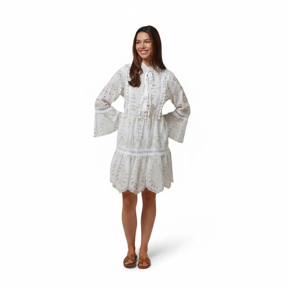 Hampton White Boho Dress Dresses