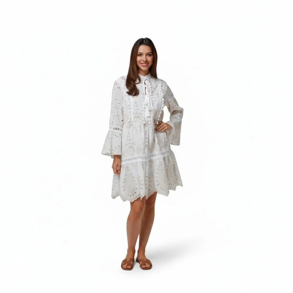 Hampton White Boho Dress Dresses