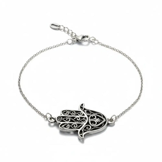 Hamsa Hand Silver Bracelet Charms & Pendants