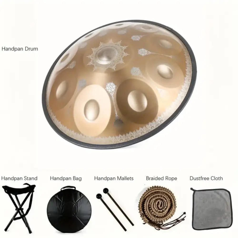 Handpan Mandala Gold - 10 note handpan