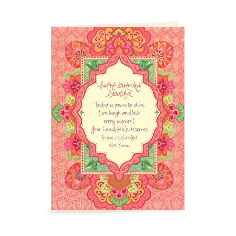 Happy Birthday Beautiful Greeting Card greeting cards