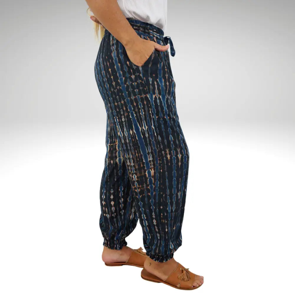 Harem Pant Gypsy Crackle Tie Dye harem pant