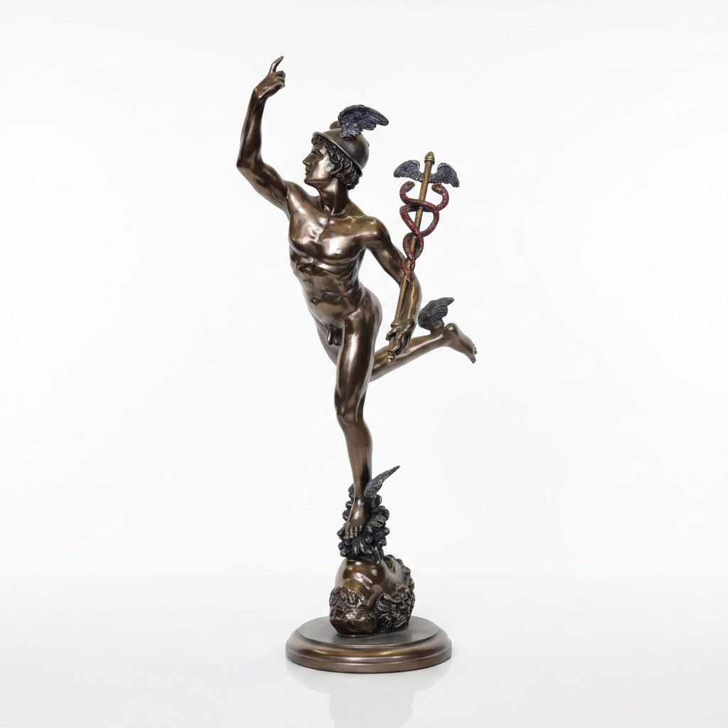 Hermes / Mercury Bronze Statue