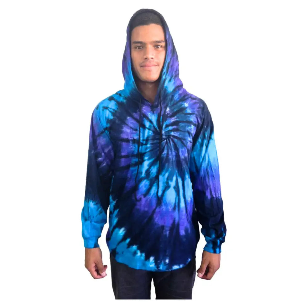 Hooded Tie Dye Jacket ’Nuclear’ Small kids fashion