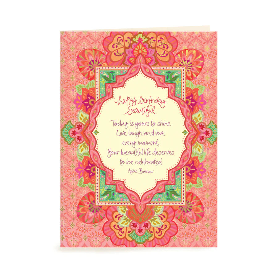 Happy Birthday Beautiful Greeting Card