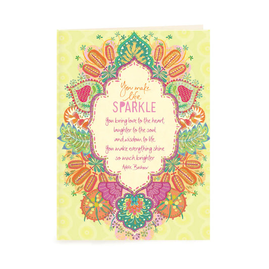You Make Life Sparkle Greeting Card