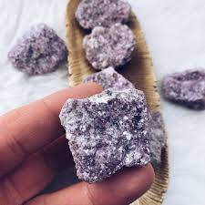 Lepidolite Crystal Rough Cut