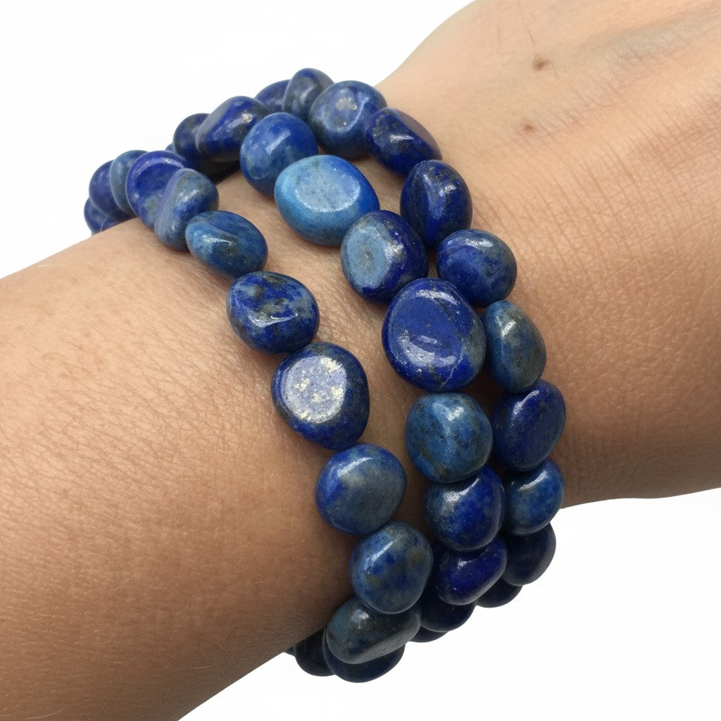 Lapis Lazuli Tumble Bead Bracelet